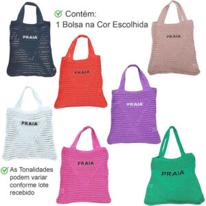 Bolsa Crochê Moda Praia