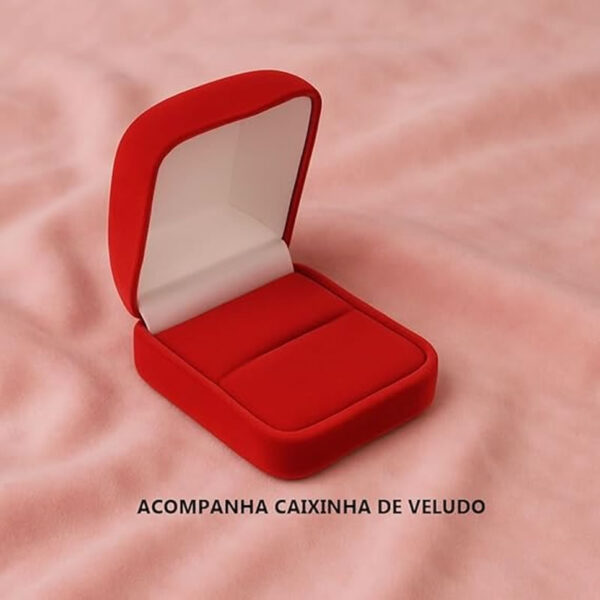 Anel Solitário Debutante 15 Anos ouro 18k - Imagem 6