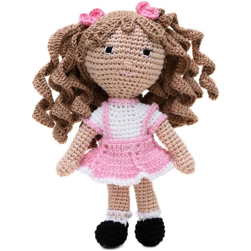 Linda Boneca Verinha em Amigurumi
