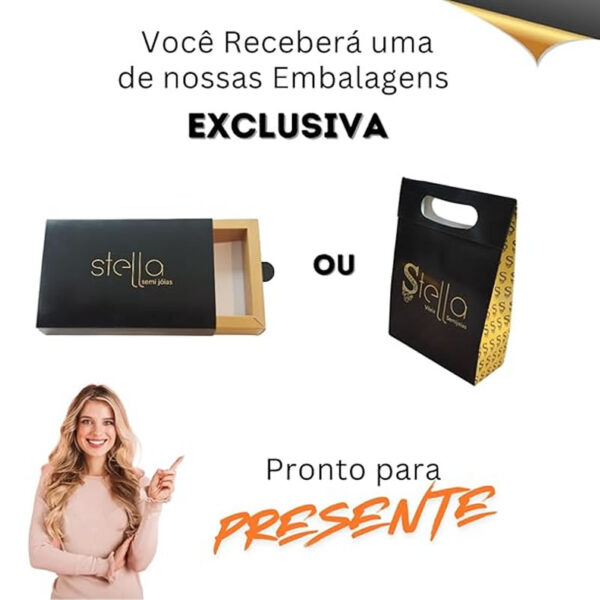 Colar Letra N Banhado a Ouro 18k - Imagem 6