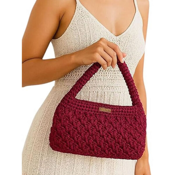 Bolsa de Crochê em fio náutico - Imagem 5