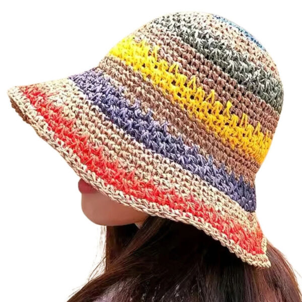 Chapéu Bucket De Crochê Listrado Zra - Imagem 2