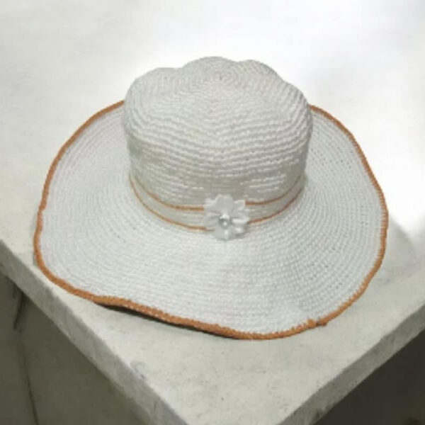 Chapéu de Crochê moda Praia - Imagem 3