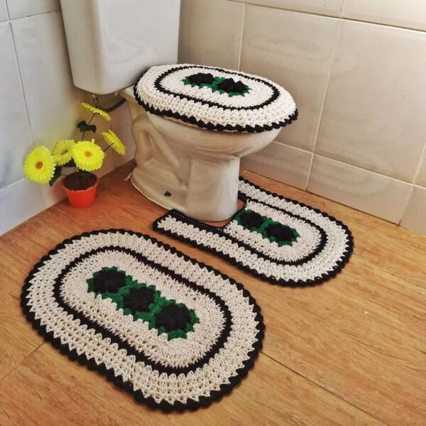 Tapete de Crochê para Banheiro - Imagem 6