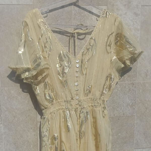 Vestido Indiano Amarelo - Imagem 4