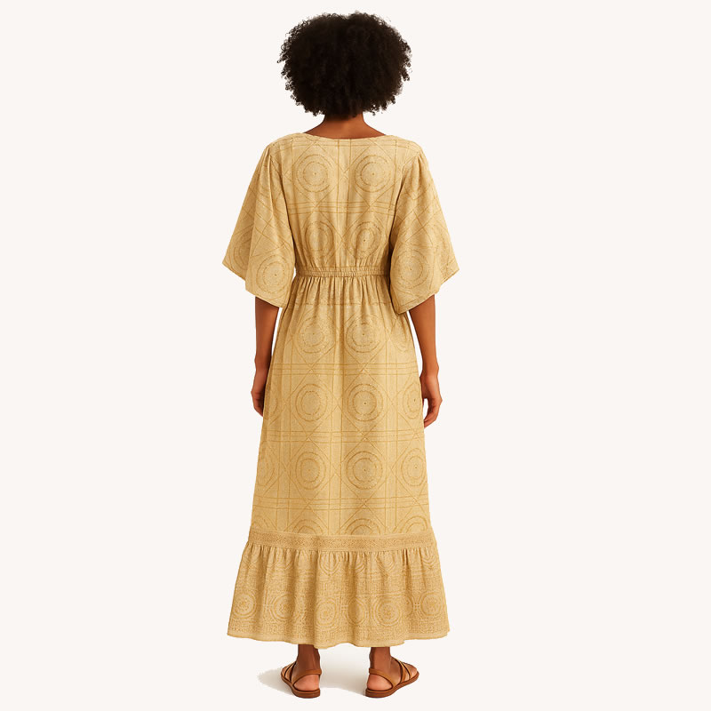 Vestido Indiano Creme 2 Vestido Indiano Creme - Imagem 2