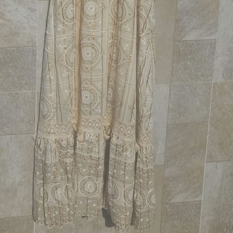 Vestido Indiano Creme 4 Vestido Indiano Creme - Imagem 4