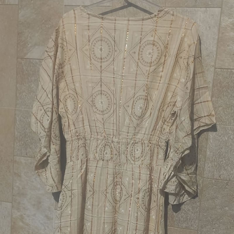 Vestido Indiano Creme 5 Vestido Indiano Creme - Imagem 5