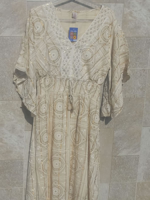 Vestido Indiano Creme 7 Vestido Indiano Creme - Imagem 7