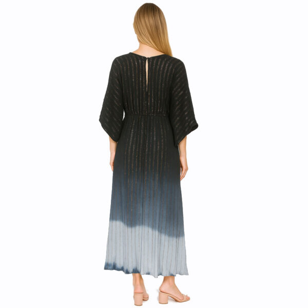 Vestido Indiano Preto, Cinza e Branco - Imagem 2