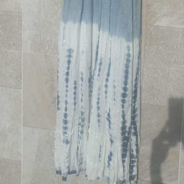 Vestido Indiano Preto, Cinza e Branco - Imagem 6