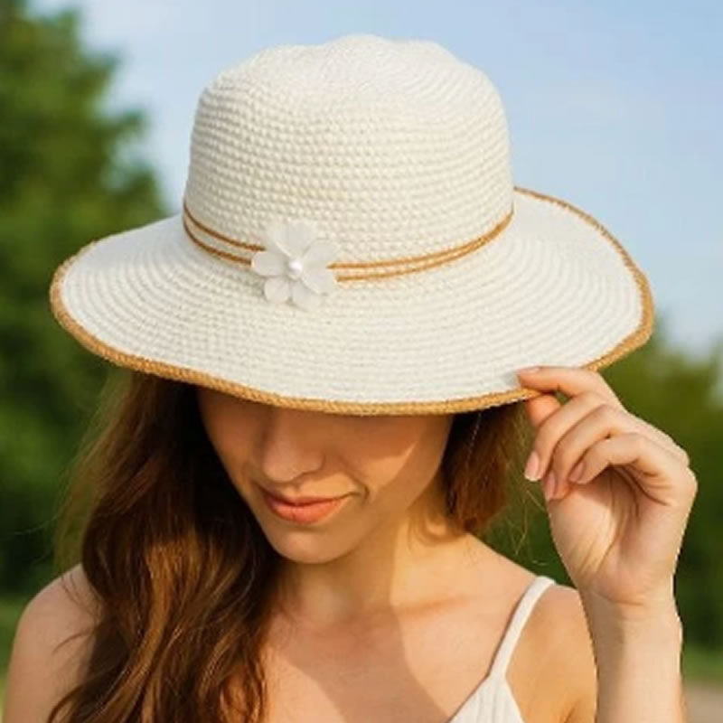 Chapéu de Crochê moda Praia