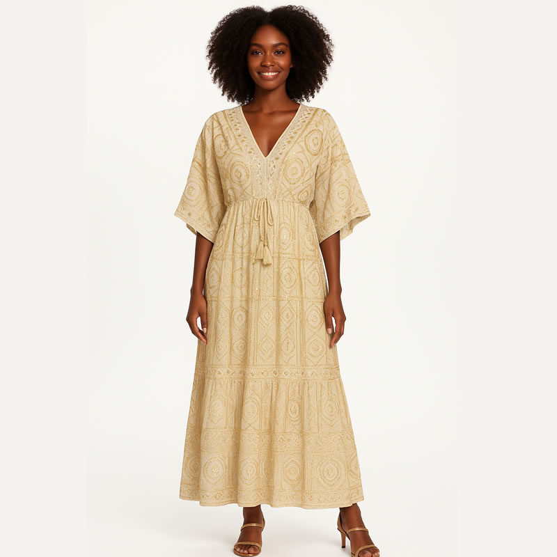 Vestido Indiano Creme