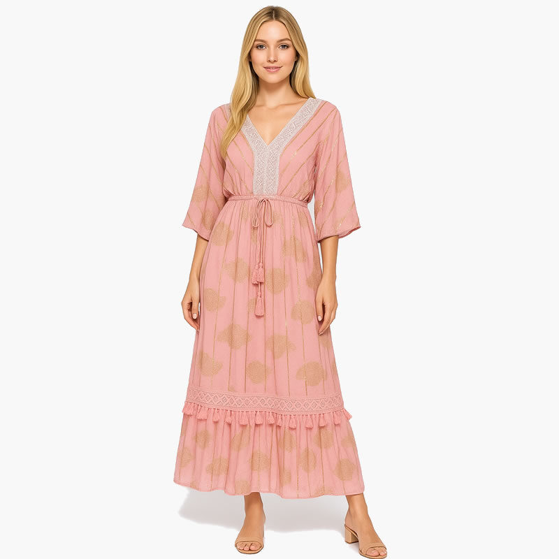 Vestido Indiano Rosa